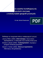 Przestrzenne Aspekty Gospodarki Sieciowej