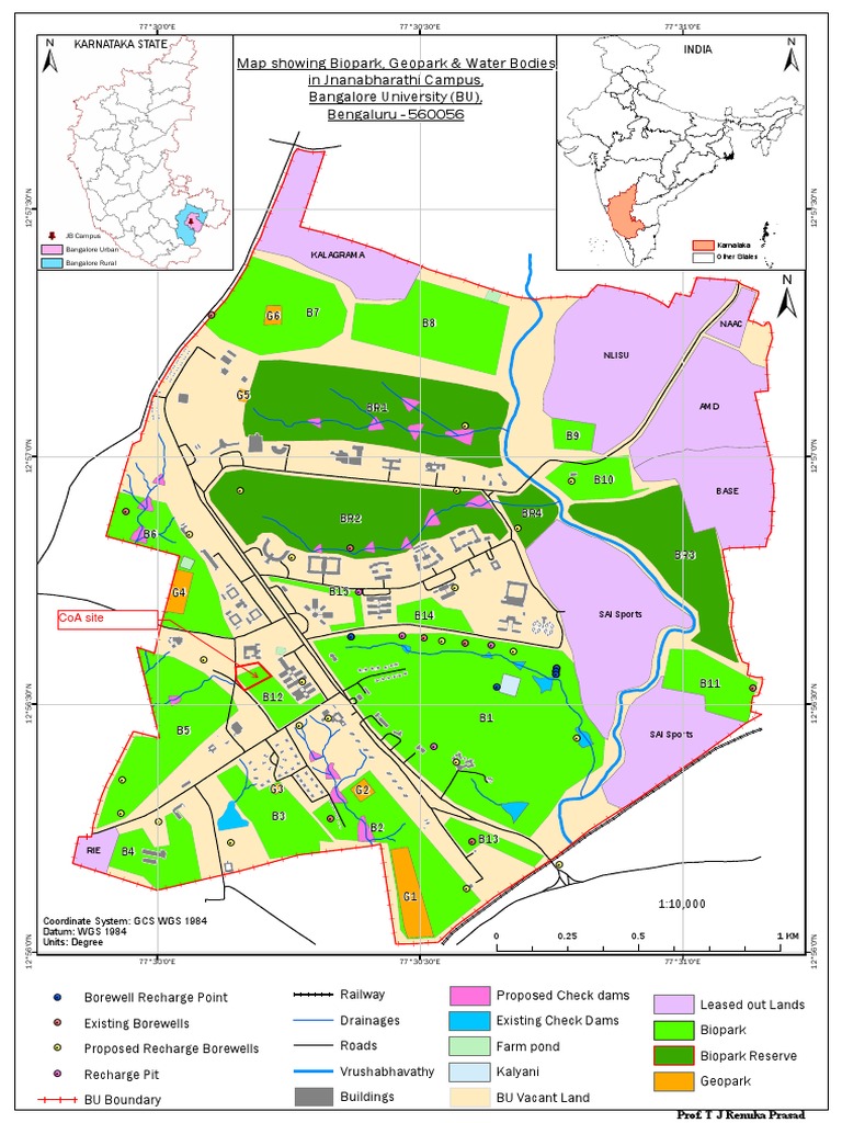 Jnanabharathi Campus Map Overview | PDF