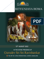 Maha Mrityunjaya Homa: Gurudev Sri Sri Ravishankar