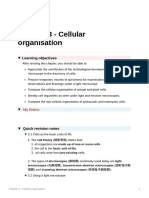 RevNote Chapter 3 - Cellular Organisation