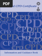 National CPD Certificate Information and Guidance Book