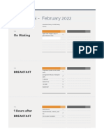 Diet Plan for Intermittent Fasting in February