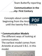 Communication Models and Ethics in the 21st Century