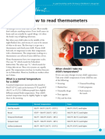 Fevers and How To Read Thermometers (Let's Talk About... Pediatric Brochure)