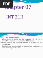 Chapter 7 INT 21H