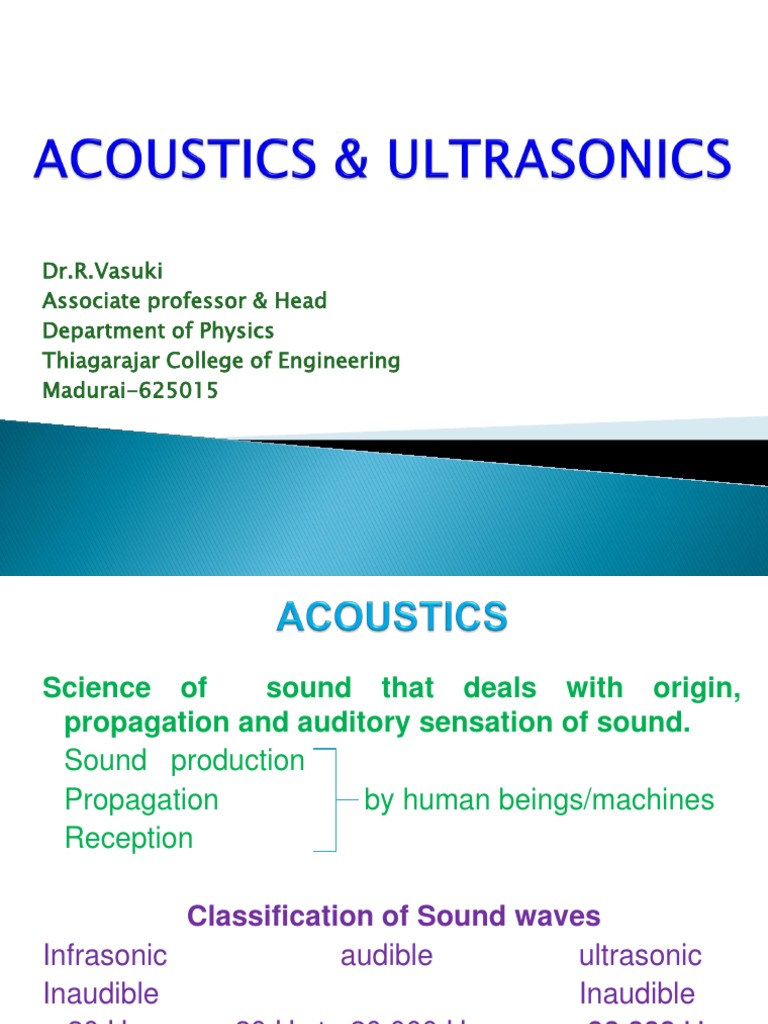 Understanding Acoustics and Sound Waves | PDF | Sound | Waves