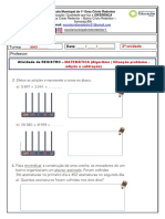 Atividade Algortitmo e Situações Problemas Adição e Subtração