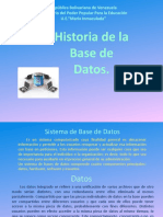 Historia de La Base de Datos