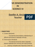 Modular Demonstration IN Science Vi Danifer A. Anciado Teacher
