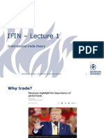 IFIN - Lecture 1: International Trade Theory