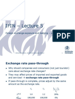 IFIN - Lecture 5: Foreign Exchange Exposure and Hedging - Part 1