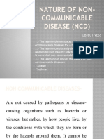 Nature of Non-Communicable Disease (NCD)