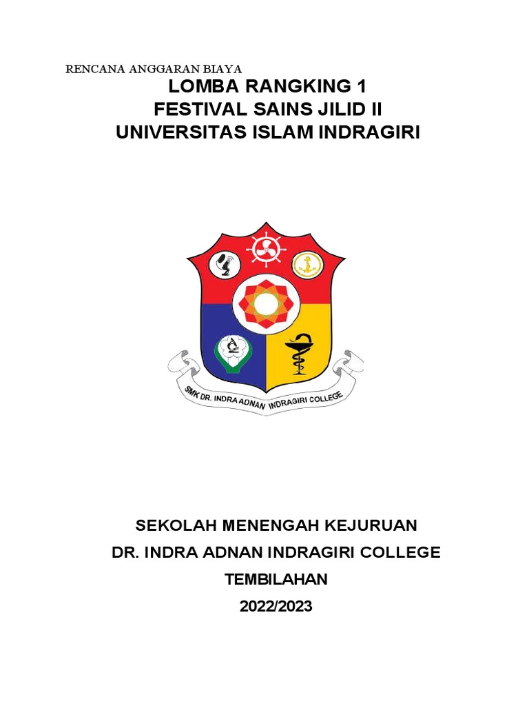 Anggaran Lomba Pentas Seni UNISI | PDF | Seni