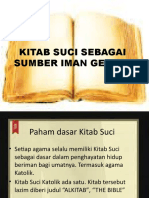 Kitab Suci Sebagai Sumber Iman Gereja