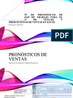 Elaboración de Pronósticos de Ventas, Hojas de Trabajo para El Presupuesto de Ventas, Y Presupuestos de Ventas en Excel