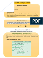 Hukum Bacaan Qalqalah