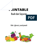 Printable Buah Dan Sayuran