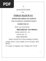 Research On Indian Railway