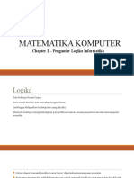 MATEMATIKA KOMPUTER - Ch2 - Pengantar Logika Informatika