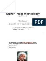 Kepner-Tregoe Methodology: Skorkovský Department of Business Economy