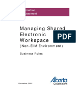 Managing Shared Electronic Workspace