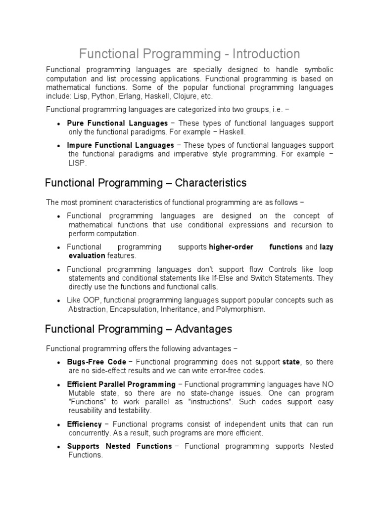 Functional Programming | Download Free PDF | Functional Programming ...