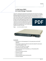 Cisco DCM Series D9901 Digital Content Manager Transcoder: Data Sheet