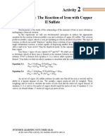 Stoichiometry The Reaction of Iron With Copper II Sulfate