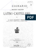 J. Cejador, Diccionario Etimolgico Analticolatino Castellano-Latino