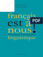 Candea et Véron- Le français est à nous-Petit manuel d'émancipation linguistique