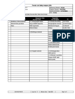 JOB SAFETY ANALYSIS Lamp Emergency