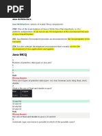 Java MCQ