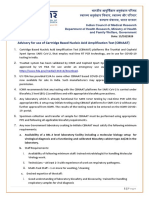 Advisory For Use of Cartridge Based Nucleic Acid Amplification Test (CBNAAT)