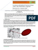 Prediction of Micro Carbide/AA60 Icro-Stresses and Interfacial Tractions AA6061 Alloy Metal Matrix Compos Ctions in Boron Mposites