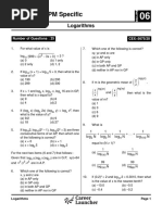 QA: BBA + IPM Specific: Logarithms