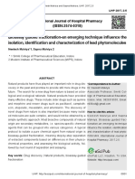 Bioassay Guided Fractionation-An Emerging Technique Influence The Isolation, Identification and Characterization of Lead Phytomolecules