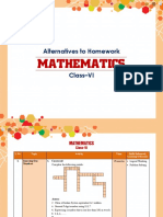 Alternative To Homework Class 6 Maths