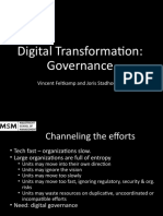 Digital Transformation: Governance: Vincent Feltkamp and Joris Stadhouders