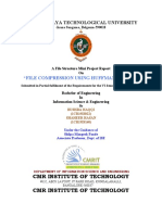 Visvesvaraya Technological University: "File Compression Using Huffman Coding"