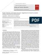 Teacher Behavior Types and Student Outcomes