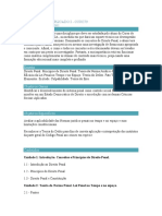 Plano de Estudo - DIREITO PENAL APLICADO I