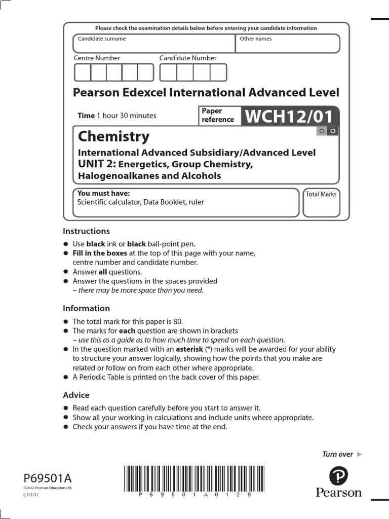 Jan 2022 Chem Unit 2 QP | PDF | Materials | Sets Of Chemical Elements