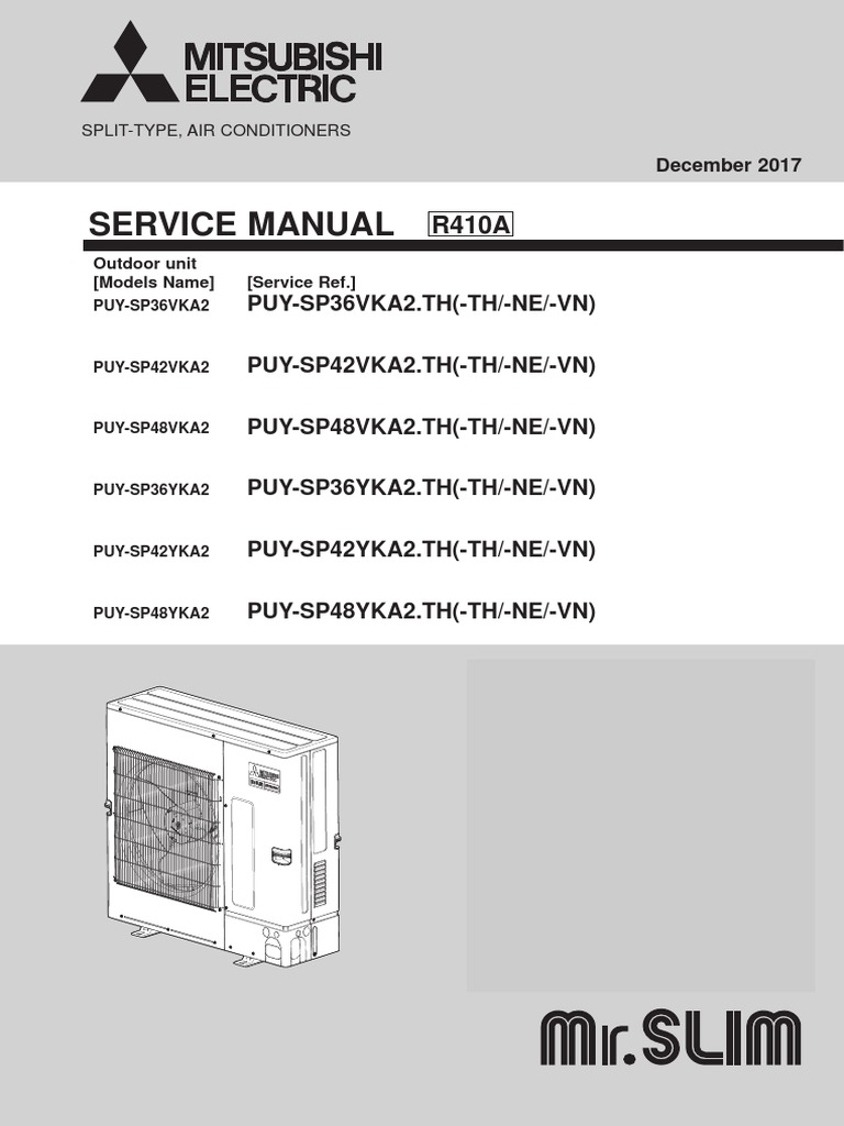 Comprehensive Service Manual for Mitsubishi Electric SplitType Air