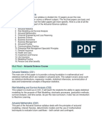 Actuarial Science Subjects