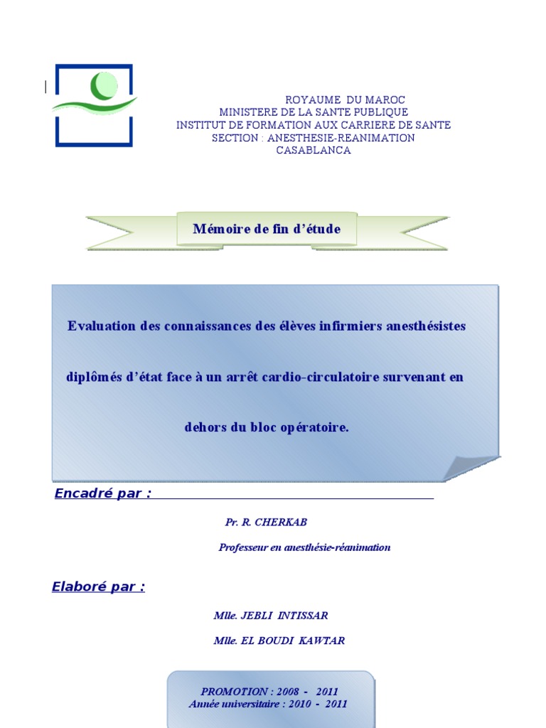 Exemple De Rapport De Stage Infirmier Maroc - Exemple de ...