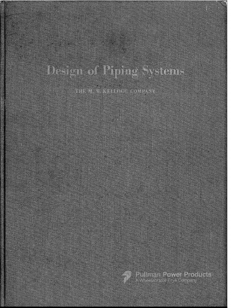Design of Piping Systems - MW Kellogg | PDF | Deformation (Engineering ...
