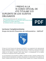 Formación oficiales cumplimiento GAFILAT