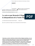 La Carta en Que Bernardo O'Higgins Reconoce La Independencia de La Nación Mapuche - El Mostrador