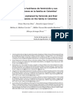 Los Niños Huérfanos de Feminicidio y Sus Repercusiones en La Familia en Colombia