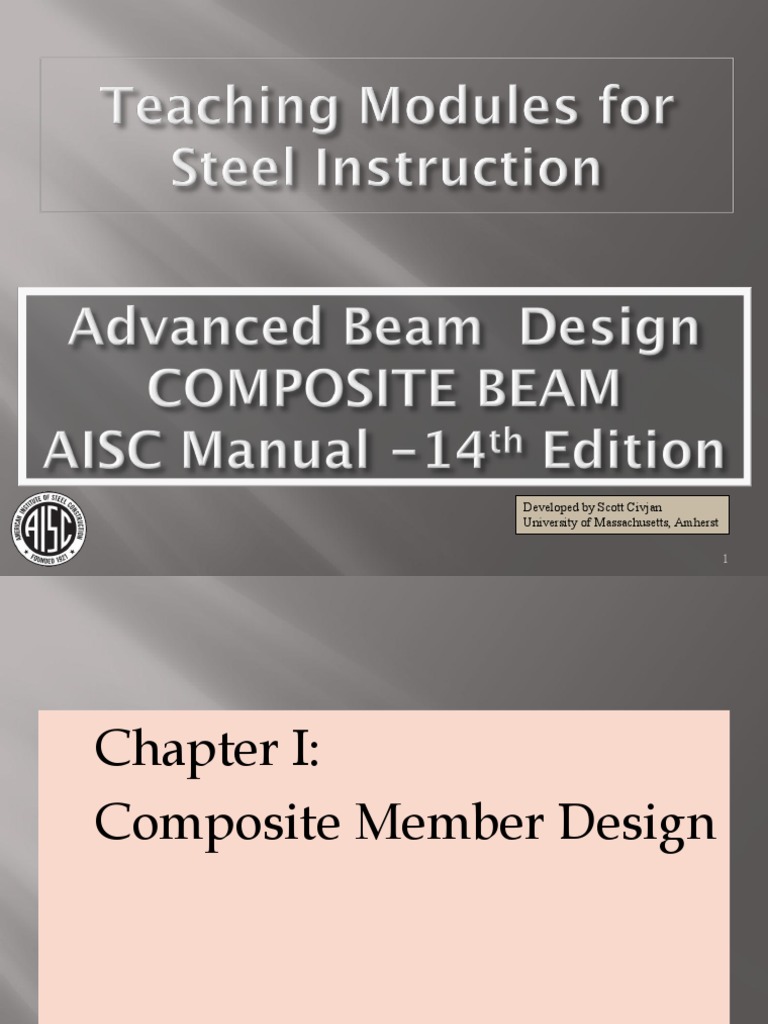 Design and Behavior of Composite Steel Beams with Concrete Slabs | PDF ...